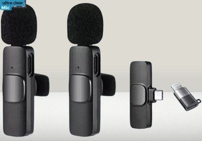 3BAAN R341 K9 Pro Wireless Bluetooth Interview iOS/Androdi (Pack of 1) Microphone