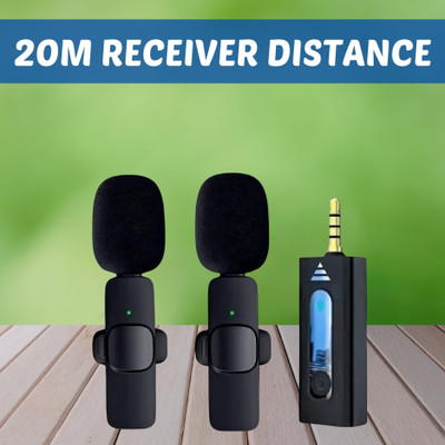 GUGGU K35 (Wireless Microphone) With Collar mic for Interview and VloggingG162 Microphone