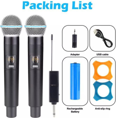 KH UHF_Wireless Microphone_Handheld Mic with Receiver 1/4 Output for Confrence Microphone
