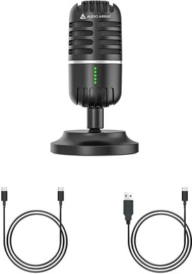 Audio Array AM-C20 USB Condenser Microphone for YouTube, Gaming, Meeting & Recording Microphone