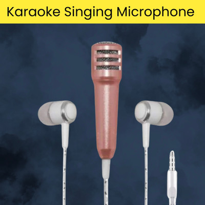 FRONY Singing Microphone Dynamic & Stereo Earphone Compatible with all smart PhoneZ424 Microphone