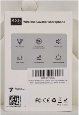 Clairbell YIF-K35 Pro Wireless Lavalier Lapel Microphone Noise Cancelling Recording Mic Microphone