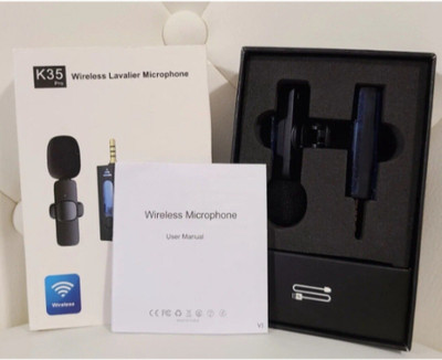 GUGGU CL-K35 Pro Wireless Lavalier Lapel Microphone Noise Cancelling Recording Mic Microphone
