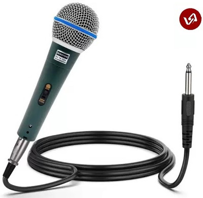 V-Audio Pro Beta 58A Unidirectional Auxiliary Dynamic Vocal Microphone Karaoke Speaker Mic Microphone