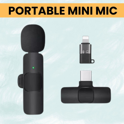 SACRO K8(Wireless Microphone) Receiver With Recording Clip Micfor Vlogging/YouTubeZ12 Microphone