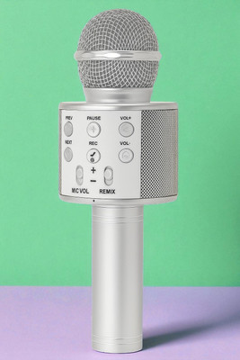 3BAAN X591 Wireless Bluetooth Karaoke Microphone with Speaker for Singing & Recording Microphone