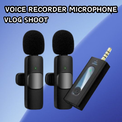 GUGGU K35 (Wireless Microphone) With Collar mic for Vlogging & Interview/RecordingG456 Microphone