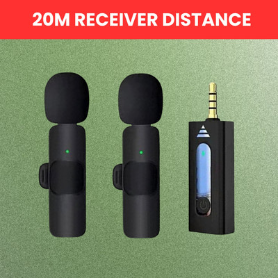 GUGGU K35 (Wireless Microphone)Bluetooth Collar Micfor YouTub/Live Stream/VloggingP207 Microphone