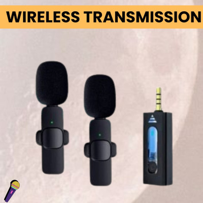 SYARA K35 Wireless Mic With Collar Microphone for YouTube/Vloging/Voice RecordingC373 Microphone