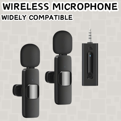 GUGGU K35 (Wireless Microphone) With Collar mic for Vlogging & Interview/RecordingE10 Microphone