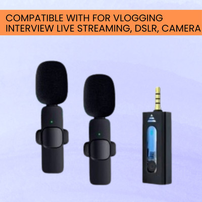 Clairbell K35 (Wireless Microphone)Bluetooth Collar Micfor YouTub/Live Stream/VloggingW352 Microphone