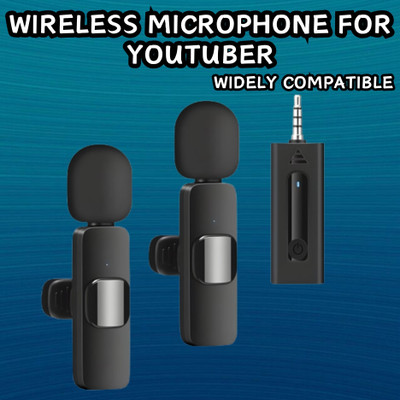 GUGGU K35 (Wireless Microphone) With Collar mic for Vlogging & Interview/RecordingG87 Microphone