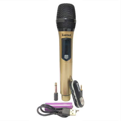 KH Microphone System with Handheld Transmitter Receiver 500-950MHz 3.5mm Plug with 6.35mm Microphone