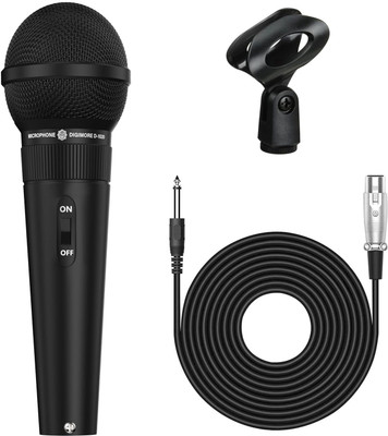 Digimore D-1020 Cardioid Dynamic Mic with 20ft XLR Cable & Holder for Vocals & Singing Microphone
