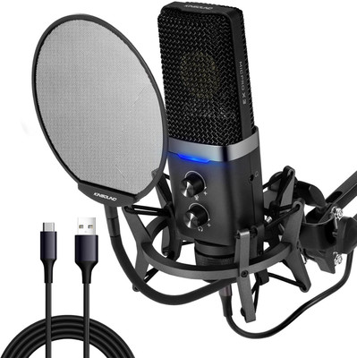 Kinsound USB Podcast Condenser Microphone Kit Professional Studio Recording Mic Microphone
