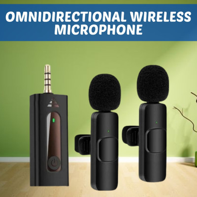 GUGGU K35 (Wireless Microphone) With Collar mic for Interview and VloggingG156 Microphone