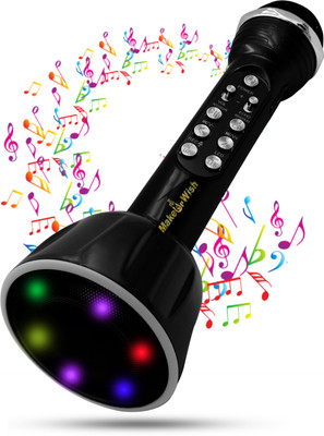 Make Ur Wish Karaoke Mic Bluetooth Microphone Speaker Connection Player With USB+FM Radio Microphone