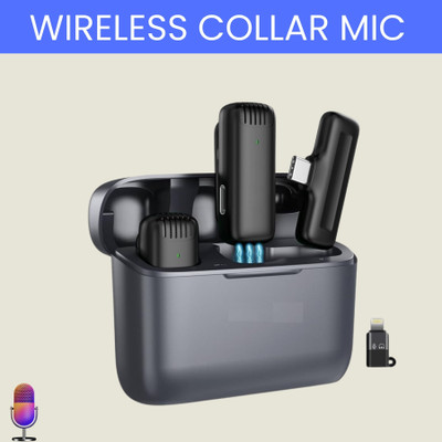 SYARA J13 Wireless Microphone With Dual Channel Mic for Vlogging/YouTube/StreamingR203 Microphone