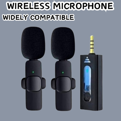 Clairbell K35 (Wireless Microphone) With Collar mic for Vlogging & Interview/RecordingJ324 Microphone