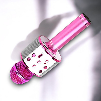 Shamsa X566 Wireless Singing Ws-858 Mike Multi-function Bluetooth Karaoke Mic Microphone
