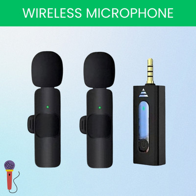 GUGGU K35 Wireless Mic With Collar Microphone forYoutube/Voice Recording/InterviewX218 Microphone