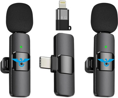 LOQIUM k9 dual wireless microphone mic you tube ,recoding, android for collar mic Microphone