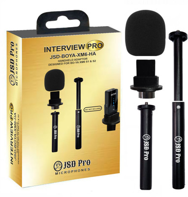 JSD PRO HA-Interview Pro-Foldable-Handheld Adaptor for XM6 S1&S2 Wireless Microphone