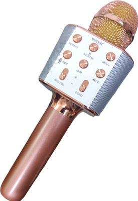 favone Multi-Function Bluetooth Karaoke Mic with Speaker 3 W Laptop/Desktop Speaker Microphone