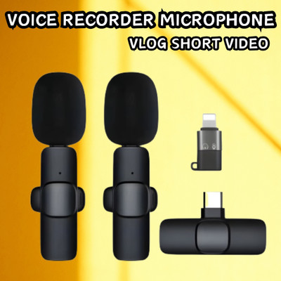Clairbell K9 Dual (Wireless Microphone)Plug & Bluetooth Collar Mic for YouTub/VloggingE136 Microphone