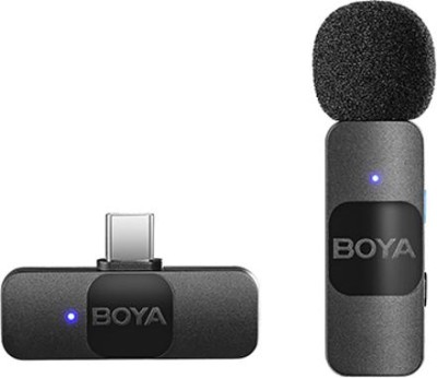 BOYA BY-V10 2.4 ghz Omnidirectional Wireless System with a Transmitter Microphone