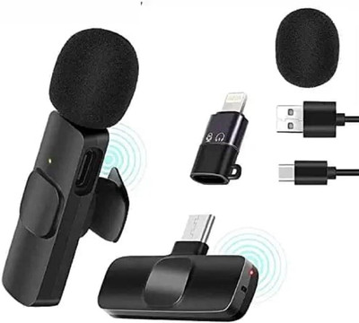 Hybite Wireless PLUG AND PLAY Mic with Type-C & Lightning Connector Microphone