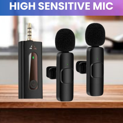 GUGGU K35 (Wireless Microphone) With Collar mic for Interview and VloggingF239 Microphone