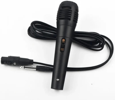 ME&U Dynamic Karaoke Wired Mike For Solo Vocals & Karaoke Singing Microphone
