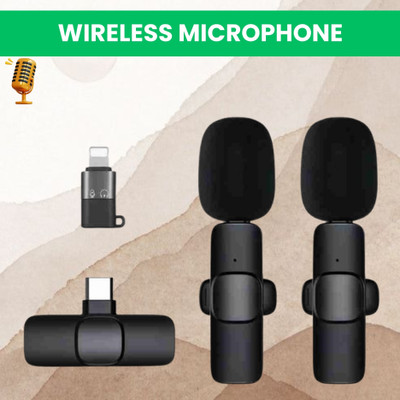 Clairbell K9Dual Wireless Microphone Plug& Bluetooth Collar Mic forLive Stream/YoutubeU402 Microphone