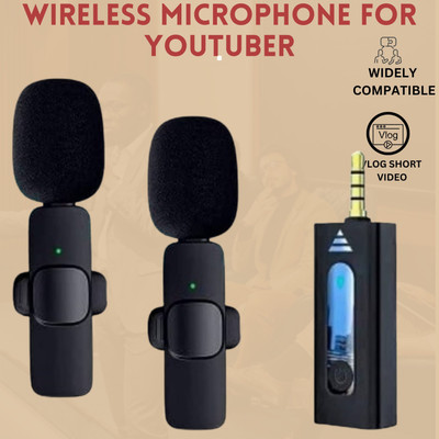 GUGGU K35 Wireless Collar Microphone for YouTube Video & Voice Recording InterviewU204 Microphone