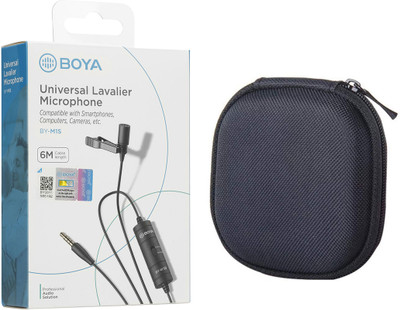 BOYA BY-M1S with Carrying Case Universal Lavalier Microphone