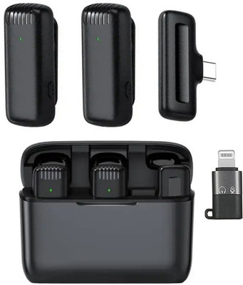 MOOZMOB Latest Edition Professional Wireless Mic for Youtube and Video Recording Collar Microphone