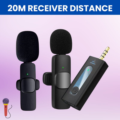 GUGGU K35 Wireless Mic With Collar Microphone forYoutube/Voice Recording/InterviewX104 Microphone