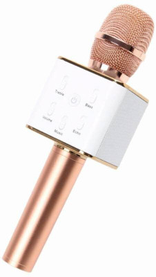 VRJTEC Q7 Advance Handheld Wireless Singing Mike Multi-function Bluetooth Karaoke Mic with Microphone Speaker For All Smart Phones Microphone
