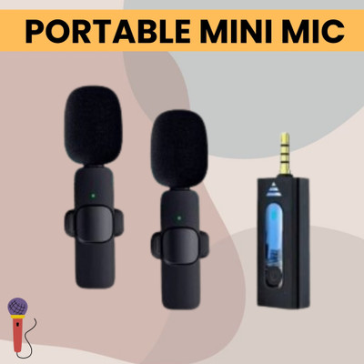 FRONY K35 Wireless Mic With Collar Microphone forYoutube/Voice Recording/InterviewB23 Microphone