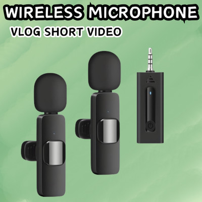 GUGGU K35 (Wireless Microphone) With Collar mic for Vlogging & Interview/RecordingE409 Microphone