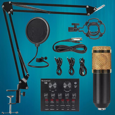 Voltegic USB Condenser Microphone,192kHZ/24bit Professional PC Streaming Podcast Microphone