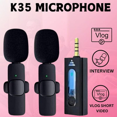 GUGGU K35 Wireless Collar Microphone for YouTube Video & Voice Recording InterviewT348 Microphone