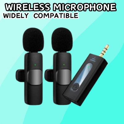 GUGGU K35 (Wireless Microphone) With Collar mic for Vlogging & Interview/RecordingE31 Microphone