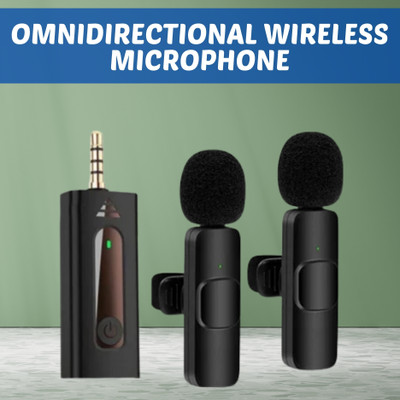GUGGU K35 (Wireless Microphone) With Collar mic for Interview and VloggingF271 Microphone