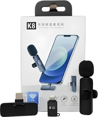 IMMUTABLE K8 MIC Wireless with Type-C Lightning (Black) lpm2 Microphone