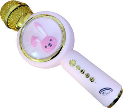 favone Portable 2 in 1 Karaoke Microphone & Bluetooth Speaker with Wireless Connection Microphone