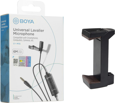 BOYA BY-M1S with photr mount ph100 Omnidirectional Lavalier Microphone Microphone