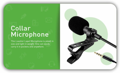 SOJUBA Microphone| 3.5mm collar mic| Recording Mic| Voice recorders Condenser Mini MIC Microphone
