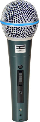 Urban Infotech BETA 58S Dynamic Mic with Clip Mount & Storage Bag for Recording Singing Microphone